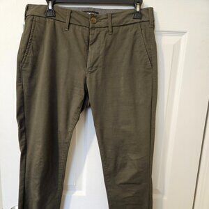 Express Skinny Fit olive green chinos